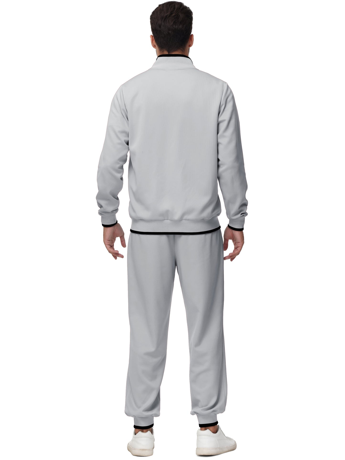 Men'S Tracksuits Sweatsuits for Men Set Track Suits 2 Piece Casual Athletic Jogging Warm up Full Zip Sweat Suits Darkgrey L